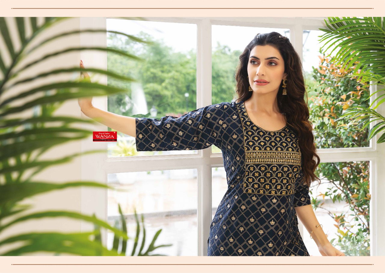 Wanna Hiral 4 Regular Wear Rayon Designer LAtest Kurti Collection